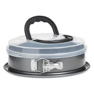 Formy do ciast - Secret de Gourmet Tortownica z pokrywką i uchwytem 28 cm metalowa 151310 - miniaturka - grafika 1