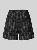 Spodenki damskie - Szorty o kroju regular fit z imitacji tweedu model ‘Sandra’ - miniaturka - grafika 1