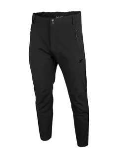 Spodnie sportowe męskie - 4F Spodnie funkcyjne w kolorze czarnym - grafika 1