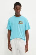 Koszulki męskie - Superdry t-shirt męski kolor niebieski z nadrukiem M1012017A-2YV - miniaturka - grafika 1