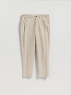 Spodnie męskie - Reserved - Spodnie chino slim fit - beżowy - miniaturka - grafika 1