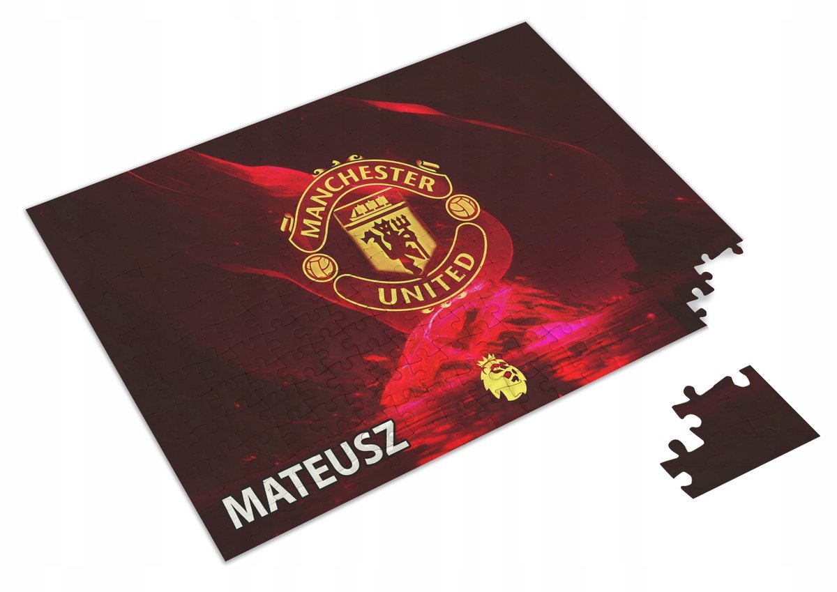 Puzzle MANCHESTER UNITED A3 252 el z Nadrukiem Twoje IMIĘ + Pudełko 13