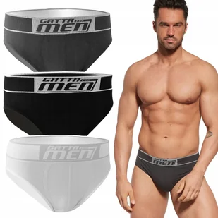 GATTA SLIPY COTTON Męskie Sportowe Wygodne Majtki Bawełniane 3-PAK - XXL - Majtki męskie - miniaturka - grafika 1