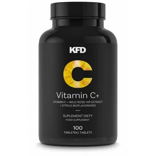KFD Vitamin C+ (Witamina C, Odporność) 100 Tabletek - Witaminy i minerały - miniaturka - grafika 1