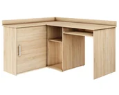 Biurka - Biurko narożne wolnostojące MICHAŁ dąb sonoma - miniaturka - grafika 1