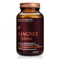 Witaminy i minerały - Doctor Life Magnez Optima chelat aminokwasowy i Jabłczan Magnezu 200 mg - suplement diety 100 szt. - miniaturka - grafika 1
