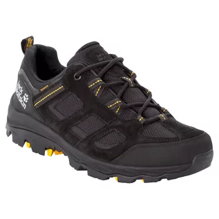 Buty trekkingowe męskie - Jack Wolfskin Buty turystyczne VOJO 3 TEXAPORE LOW M black / burly yellow XT - grafika 1