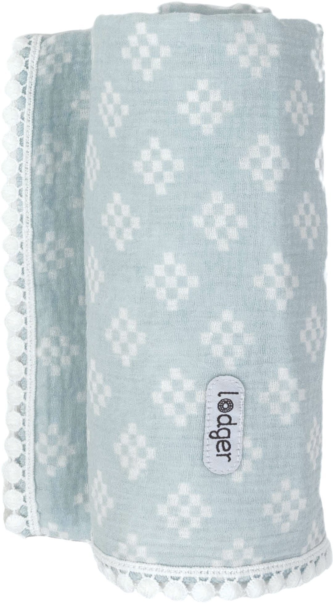 Lodger Swaddle Tribe Muslin cotton diaper 120x120 cm Ice Flow SWT 105