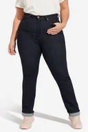 Spodnie damskie - Spodnie Damskie Wrangler Straight Plus Rinsewash W24Twx023-W42 L32 - miniaturka - grafika 1