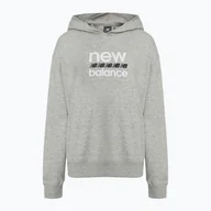Bluzy damskie - Bluza damska New Balance Sport Graphic French Terry Hoodie athletic grey - miniaturka - grafika 1