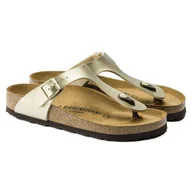 Klapki i japonki damskie - Japonki damskie Birkenstock Gizeh Birko-Flor Gold złote narrow wąskie (1016109) - miniaturka - grafika 1