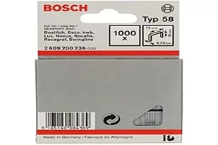 Bosch Zszywka z cienkiego drutu, typ 58 13 x 0,75 x 10 mm 2609200236 - Pozostałe elektronarzędzia - miniaturka - grafika 1