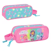 Piórniki - Piórnik Szkolny Saszetka Tuba Dwukomorowy Koci Domek Gabi - miniaturka - grafika 1