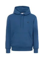 Swetry męskie - Calvin Klein Jeans Męski sweter z kapturem Mężczyźni Bawełna niebieski jednolity, S - miniaturka - grafika 1
