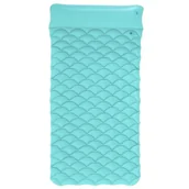 Materace dmuchane i koła do pływania - Materac plażowy z zagłówkiem, Bestway, 213x86 cm, turkusowy - miniaturka - grafika 1