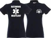Odzież robocza - Promostars LPP - Koszulka Polo damska RATOWNIK MEDYCZNY granatowa - miniaturka - grafika 1