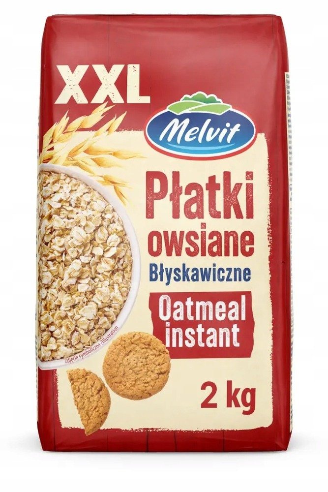 Płatki owsiane błyskawiczne Melvit 2 kg