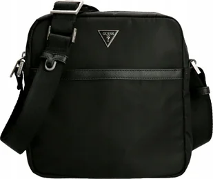 Guess, Certosa, Polyurethane, Textile Bag, Black, HMECRNP2258BLA, For Men, 22 x 5 x 23.5 cm For Men - Nerki - miniaturka - grafika 1