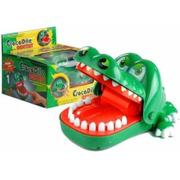 Zabawy w naśladowanie dorosłych - Import LEANToys Duża Gra Krokodyl u Dentysty 29 cm Świeci Gra - miniaturka - grafika 1