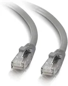 Kable miedziane - C2G 1,5 m Cat5e Ethernet RJ45 kabel sieciowy o wysokiej prędkości, kabel LAN bez snagless UTP LSZH-GRY - miniaturka - grafika 1