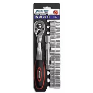 Zestaw kluczy nasadowych Hillen&Mohr 1/2" kpl. 12szt - Klucze i nasadki - miniaturka - grafika 1