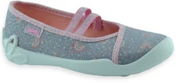 Kapcie na gumkę dla dziewczynki do przedszkola Befado 116X325 Blanca - Buty dla dziewczynek - miniaturka - grafika 1