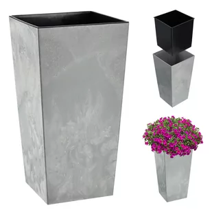 Donica ogrodowa Pesaro 30cm szary beton - Donice Donica ogrodowa Pesaro 30cm szary beton - Donice - miniaturka - grafika 1