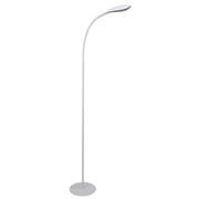 Lampy stojące - LAMPA podłogowa SWAN 306043 Polux stojąca OPRAWA LED 6,5W 3000K metalowa z elastyczną główką biała - miniaturka - grafika 1