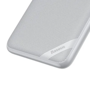 Baseus S10 power bank 10000mAh 18W bezprzewodowa ładowarka Qi 10W USB / USB Typ C PowerDelivery QC3.0 biały (PPS10-02) hurtel-51610-0 - Powerbanki - miniaturka - grafika 19