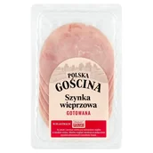 Kiełbasa i wędliny - Polska gościna Szynka wieprzowa gotowana w plastrach 100 g - miniaturka - grafika 1