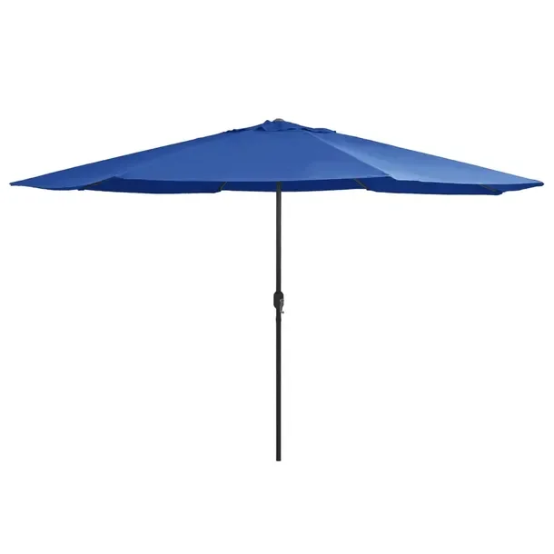 Parasol ogrodowy z mechanizmem korbkowym, lazurowy, 390x247 cm