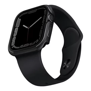 UNIQ etui Valencia Apple Watch Series 4/5/6/7/8/SE 45/44mm. grafitowy/graphite - Akcesoria do zegarków - miniaturka - grafika 1