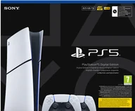 Konsole Playstation - SONY PlayStation 5 Digital Slim Chassis E 825 GB z dwoma kontrolerami bezprzewodowymi DualSense - miniaturka - grafika 1