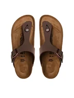Klapki i japonki damskie - Birkenstock Japonki Gizeh Bs 0043753 Brązowy - miniaturka - grafika 1