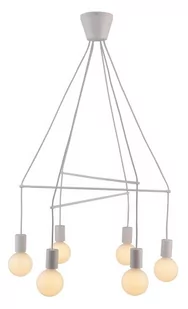 Candellux ALTO LAMPA WISZĄCA 6X40W E27 BIAŁY MATOWY - Lampy sufitowe - miniaturka - grafika 1