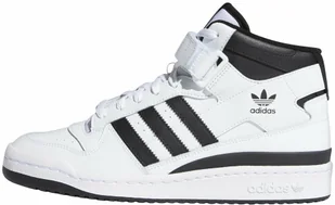 Buty sportowe wysokie męskie adidas Forum Mid skórzane sneakersy białe (FY7939) - Sneakersy męskie - miniaturka - grafika 1