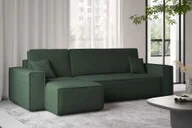 Narożniki - Sofa w kształcie L Best narożnik tkanina Abriamo ciemnozielony lewy - miniaturka - grafika 1