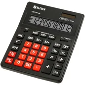 Kalkulatory - Kalkulator ELEVEN CDB1201BK-RD Zasilanie bateryjno-słoneczne, 4 pamięci - miniaturka - grafika 1