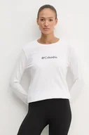 Bluzki damskie - Columbia longsleeve bawełniany North Cascades kolor biały 2013481 - miniaturka - grafika 1