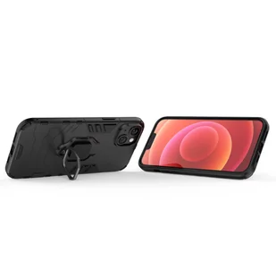 Ring Armor etui do iPhone 14 pancerny pokrowiec uchwyt magnetyczny ring czarne - Etui i futerały do telefonów - miniaturka - grafika 7