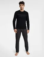 Piżamy damskie - Piżama Insure 40963-99X Czarno-Ciemno Szara - miniaturka - grafika 1