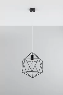 Sollux Lighting Industrialna LAMPA wisząca SL.290 druciana OPRAWA zwis metalowy drut biały - Lampy sufitowe - miniaturka - grafika 1