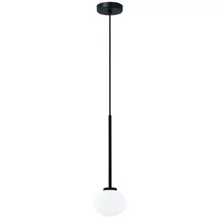 Wisząca LAMPA okrągła Ota I Orlicki Design loftowa OPRAWA szklana kula ZWIS ball biały czarny - Oprawy, klosze i abażury - miniaturka - grafika 1