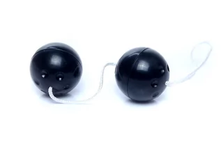 Kulki gejszy - Boss Series Boss Series Duo Balls Black - Kulki gejszy, czarne - grafika 1