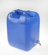 Kanistry - Kanister niebieski na wodę kranik metal 20L Hdpe - miniaturka - grafika 1