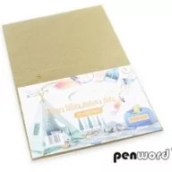 Szkolne artykuły papiernicze - Penword Tektura A4 falista matowa złota 5 szt. - miniaturka - grafika 1