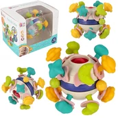 Gryzaki dla dzieci - KULA SENSORYCZNA GRYZAK NA ZĄBKOWANIE BAM BAM - miniaturka - grafika 1