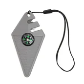 Kompasy - ostrzałka do noży kieszonkowych 6 w 1, wielofunkcyjna ostrzałka do noży, narzędzie survivalowe, ostrzałka do noży myśliwskich, ostrzałka do noży z gwizdkiem, ostrzałka do noży z kompasem - miniaturka - grafika 1