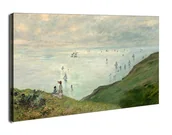 Obrazy i zdjęcia - Cliffs at Pourville, Claude Monet - obraz na płótnie Wymiar do wyboru: 90x60 cm - miniaturka - grafika 1