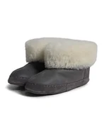 Kapcie damskie - Kaiser Naturfellprodukte Kapcie wełniane "Göteborg" w kolorze szarym - miniaturka - grafika 1